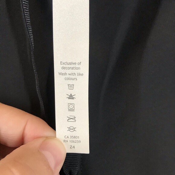 Lululemon Womens On The Fly Crop Pants Size 6 Black "Woven 23" Drawstring Casual - Picture 8 of 9